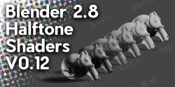 Npr Halftone Shaders半色调着色器Blender插件V0.12版