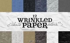 12种皱纹纸PS图案Tileable Wrinkled Paper Patterns