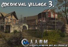 《中世纪村庄建筑3D模型合辑Vol.3》Dexsoft Medieval Village 3. Model Pack