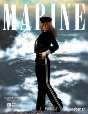 现代女性精美时尚的水手服装3D模型合辑