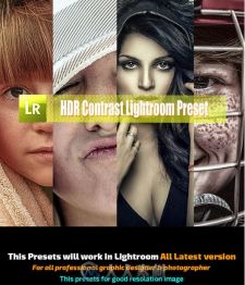 完美色泽HDR人像调色特效Lightroom预设 Graphicriver HDR Contrast Lightroom Pres...