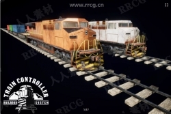 火车控制器铁路地形模板系统Unity游戏素材资源