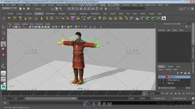 Maya三维动画人物步骤视频教程