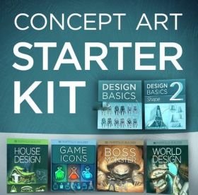 游戏概念艺术绘画训练视频教程 CTRL+PAINT CONCEPT ART STARTER KIT