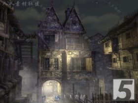 完美恐怖的闹鬼镇幻想环境3D模型Unity游戏素材资源