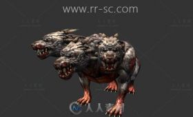 超凶猛地狱犬3D模型