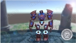 科幻3D立体人形机械角色Unity游戏素材资源