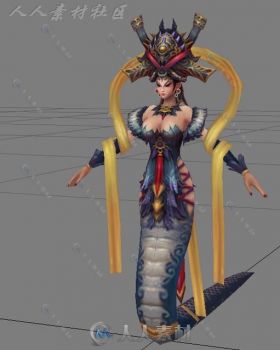 怪物角色女蛇妖3D游戏模型
