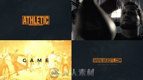 专业体育运动健身视频宣传片AE模板 Videohive Pure Sport Template 18765876
