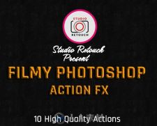 朦胧沧桑人物图片处理特效PS动作Filmy Photoshop Action FX 16343515