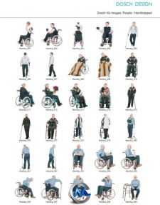《残疾人实拍图片平面素材合辑》DOSCH 2D Viz-Images: People Handicapped