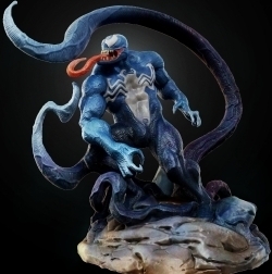 毒液经典形象威漫动漫角色雕塑雕刻3D打印模型