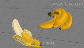 超逼真香蕉3D模型