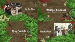圣诞节主题边框背景故事切换标题展示动画AE模板