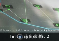 超级信息图标自动化特效动画AE模板V2版 Videohive Infographics Kit 2 12444282