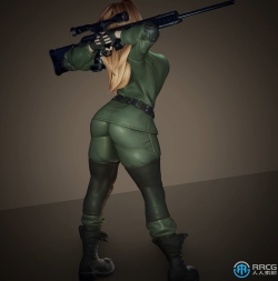 Sniper Wolf《合金装备》游戏角色雕塑3D打印模型