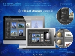 3d-kstudio Project Manager项目源文件管理3dsmax插件V3.18.34版