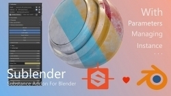Sublender Substance导入sbsar材质贴图Blender插件V2.0.3版