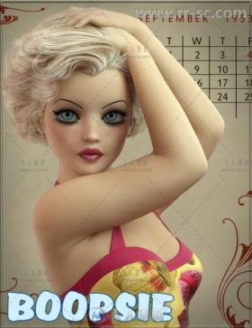 甜美可爱的女性角色3D模型合辑