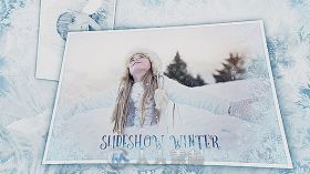 银装素裹冰雪蔓延的冬季照片效果幻灯片相册动画AE模板Videohive Slideshow Winter...