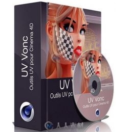 CodeVonc VoncUV贴图编辑器C4D插件V1.0版 CodeVonc VoncUV v1.0 for Cinema 4D