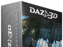 DAZ3D被遗弃的城市科幻场景3D模型