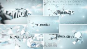 优雅的大片预告片标题动画AE模板Videohive Blockbuster Trailer Vol.1 CleanBrigh...