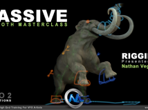 《Blender猛犸象骨骼制作视频教程第二季》cmiVFX Blender Massive Mammoth Masterc...