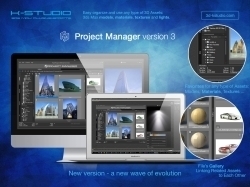 3d-kstudio Project Manager项目源文件管理3dsmax插件V3.22.00版