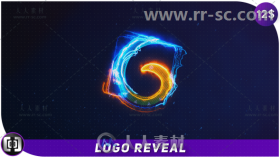 酷炫史诗高科技电火花运动标志展示Logo演绎AE模板 Videohive Logo Reveal 18936541