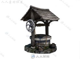 中世纪水井室外道具模型Unity3D素材资源