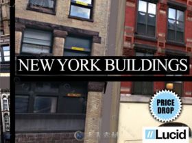 纽约大厦城市环境模型Unity3D素材资源