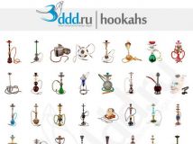 《水烟袋3D模型合辑》3DDD Hookahs Collection