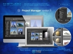 3d-kstudio Project Manager项目源文件管理3dsmax插件V3.22.10版