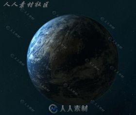 C4D高精度地球星空模型