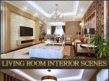 《室内设计场景合集4》Interior Design Living Room Scenes Vol.4