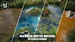 可定制水滴水体表现材质Unreal Engine游戏素材资源