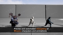 Mixamo动画重定向编辑器插件Unreal Engine游戏素材资源