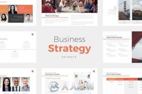 商业策略展示KEYNOTE模板Business Strategy Keynote - Rocketo Graphics