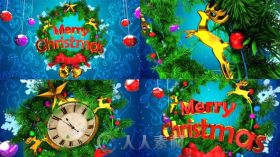 美丽的圣诞节倒计时幻灯片AE模板 Videohive Christmas Opener Countdown 18851307