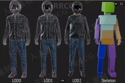街头酷炫司机3D角色Unity游戏素材资源