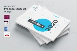 2020-2021企业项目提案整套indesign模板