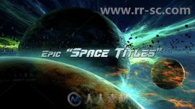 史诗大气震撼宇宙行星穿梭影视标题展示幻灯片AE模板Videohive Epic Space Titles ...