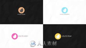 现代简单时尚的标志变形动画Logo演绎AE模板 Videohive Logo ident 1 Minimalist ..