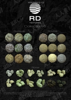 RD-texture出品超高精度16K纹理贴图3D模型合集第六季
