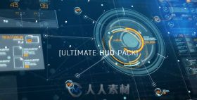高科技全息数据投影信息可视化HUD界面展示AE模板Videohive Ultimate HUD Pack 197...