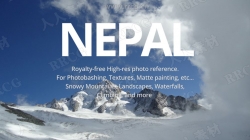 尼泊尔广袤山脉地形高清参考图片合集
