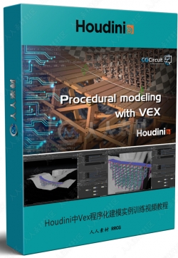 Houdini中Vex程序化建模实例训练视频教程