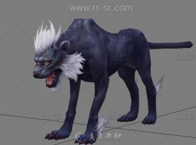 超凶猛的大黑豹3D模型