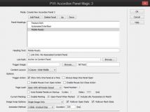 《带标签多面板网页制作插件》(PVII Accordion Panel Magic )v3.13 For Dreamweave...